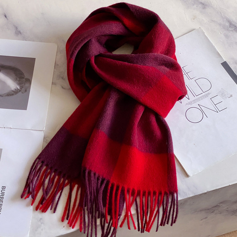 Wool Scarf Men - وشاح من الصوف 100% للرجال والنساء،