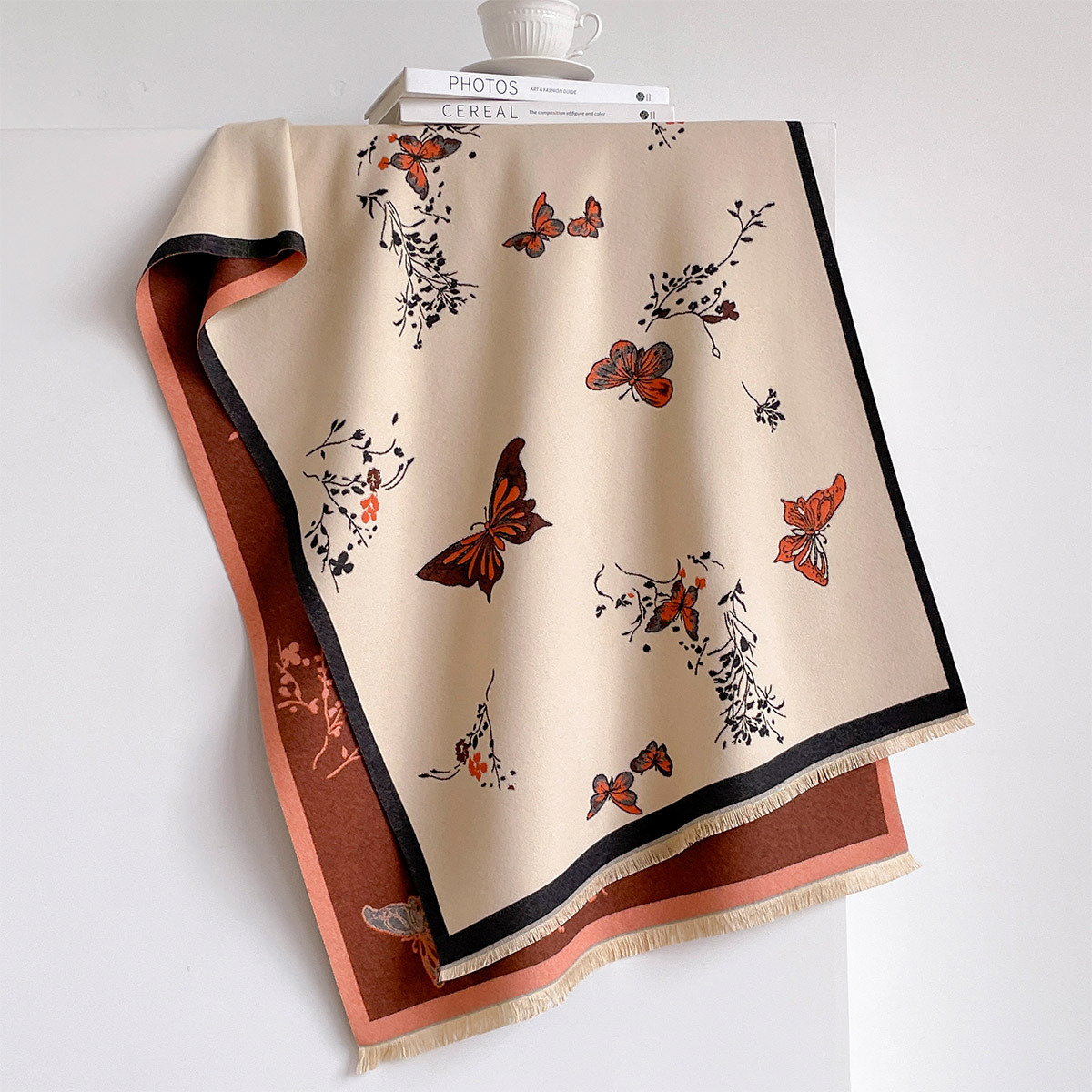وشاح نسائي من الكشمير الصناعي  - مراجعة Cashmere Pashmina Wrap وسعره