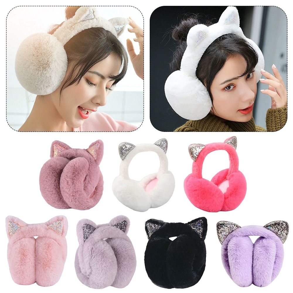 لطيف أرنب تصميم الحيوان الأذن  - مراجعة Earmuffs Foldable وسعره