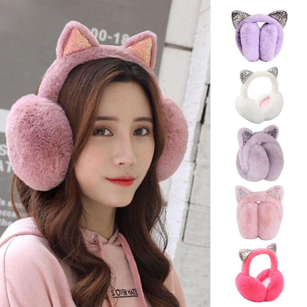 لطيف أرنب تصميم الحيوان الأذن  - مراجعة Earmuffs Foldable وسعره