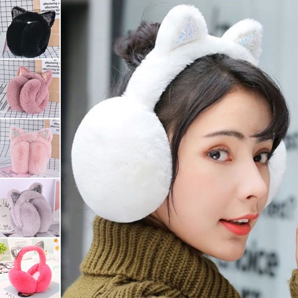 لطيف أرنب تصميم الحيوان الأذن  - مراجعة Earmuffs Foldable وسعره