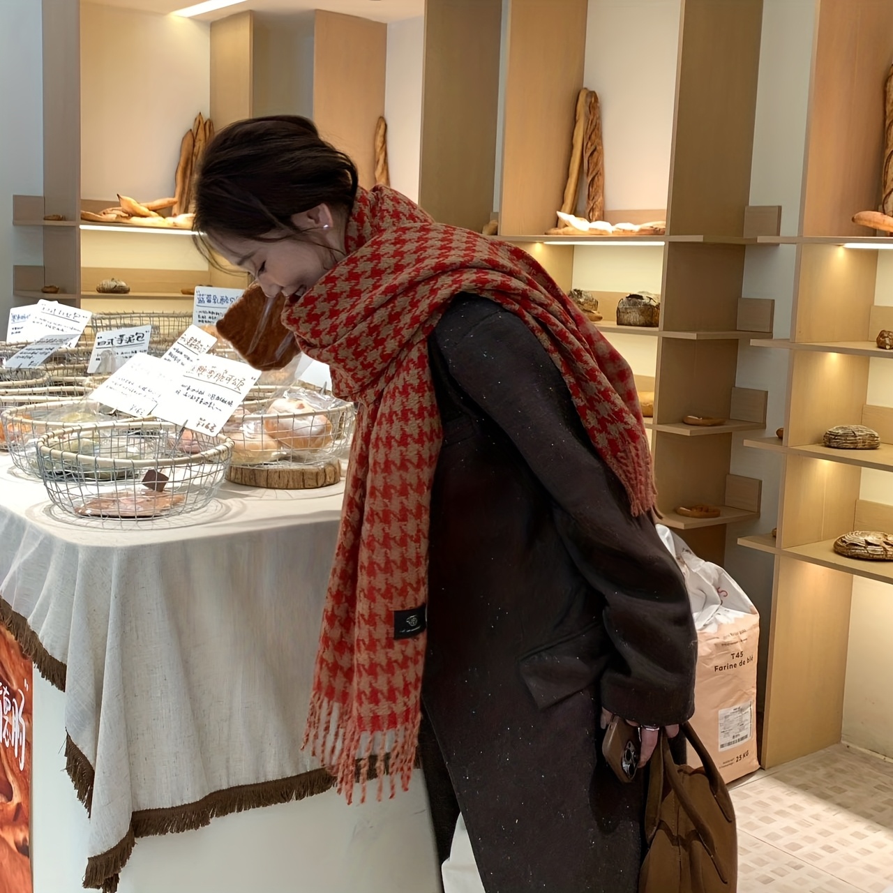 فانجسيج: وشاح صوفي فاخر بتصميم - مراجعة Wool Scarf Men وسعره