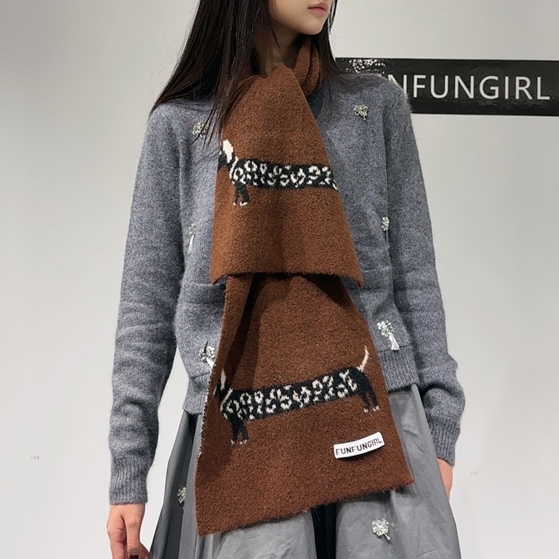 النسخة الكورية الصوف مزيج جرو  - مراجعة Wool Scarf Men وسعره
