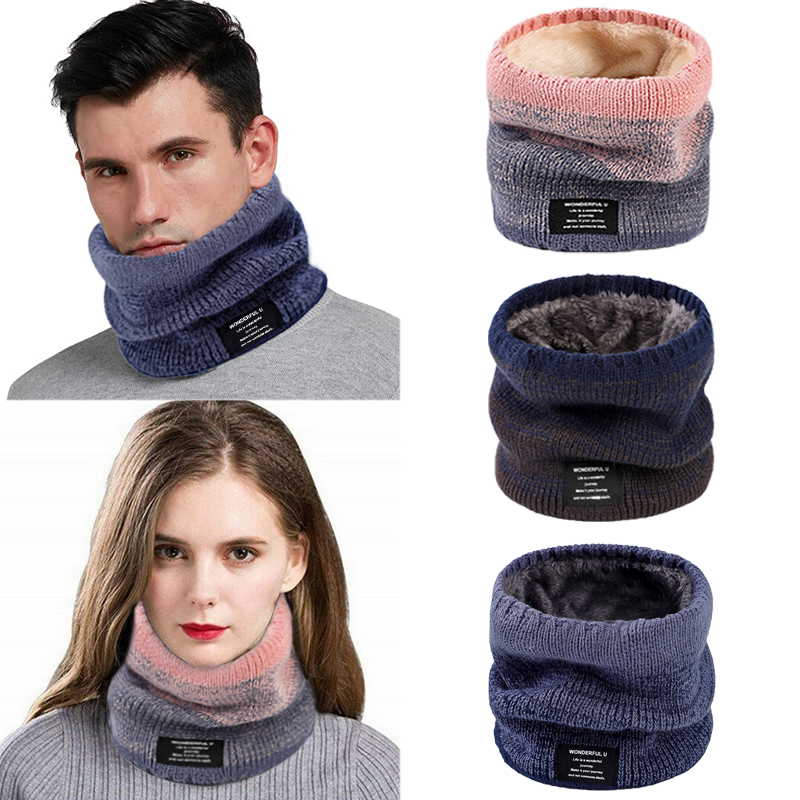 الشتاء النساء الرجال محبوك الت - مراجعة Wool Scarf Men وسعره