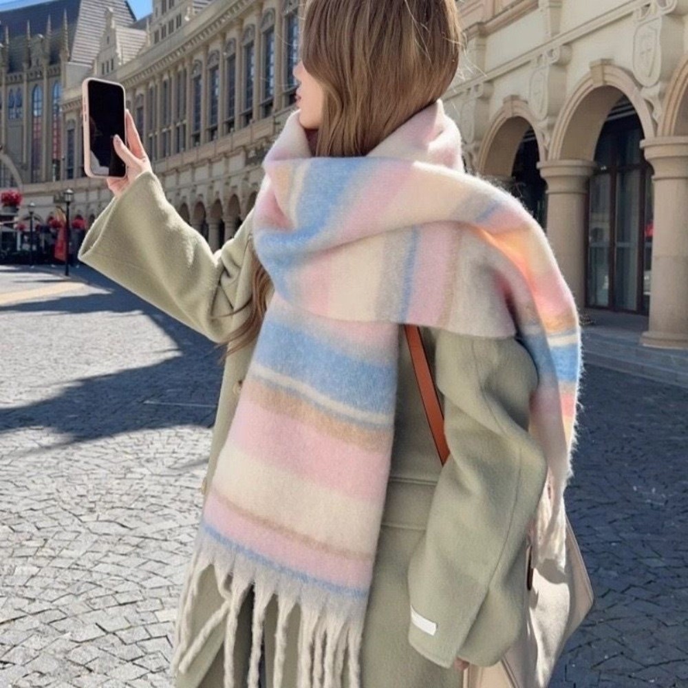 وشاح أنيق من الصوف الموهير الم - مراجعة Wool Scarf Men وسعره