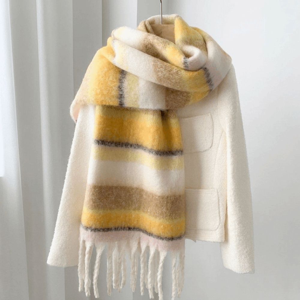 وشاح أنيق من الصوف الموهير الم - مراجعة Wool Scarf Men وسعره
